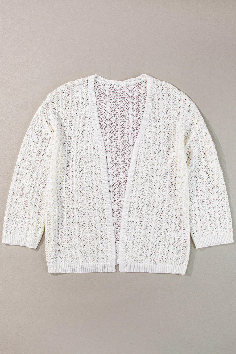 White Crochet Cardigan