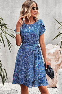 Stacy Petal Sleeve Midi Dress