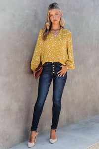 Yellow Speckled Blouse