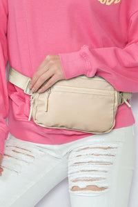 Light Pink Square Crossbody Bag