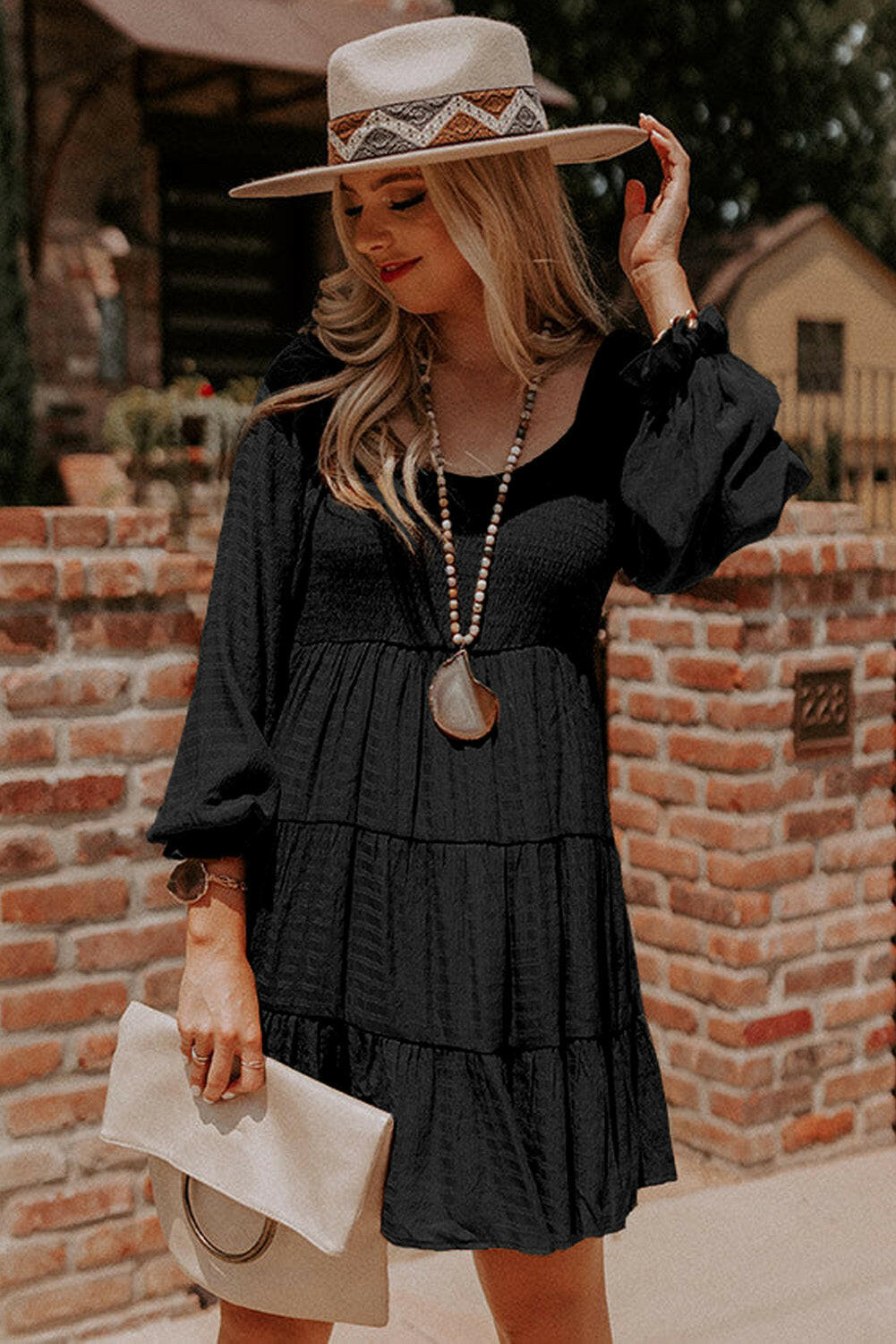 Sasha Long Sleeve Boho Dress