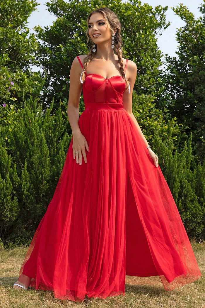 Red Sweetheart Elegant Dress