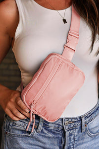 Light Pink Square Crossbody Bag