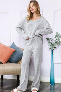 Ribbed Knit Loungewear Set