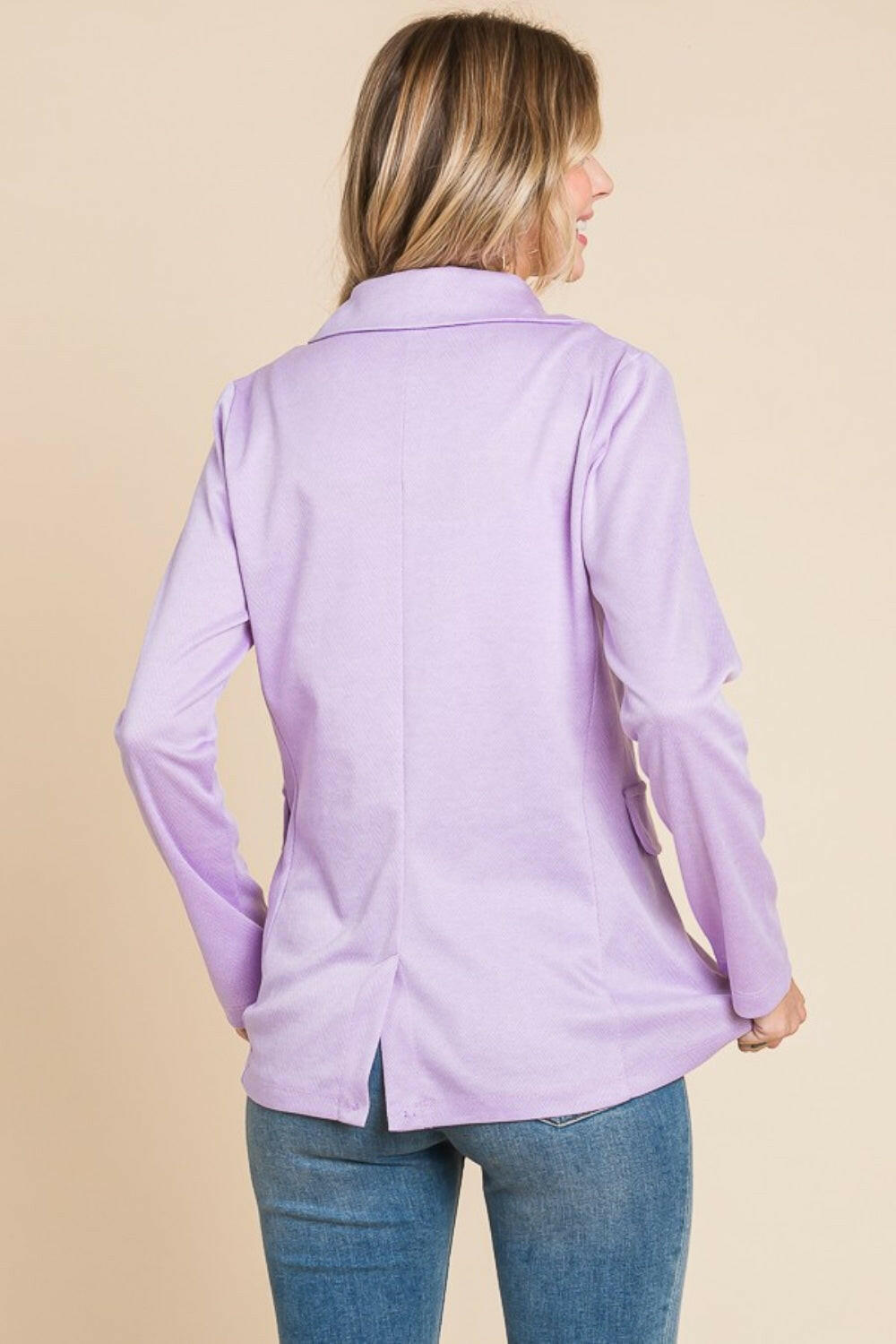 Lilac Button Up Blazer