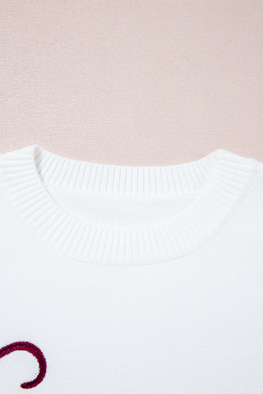 Coffee Letter Embroidered Graphic Sweater