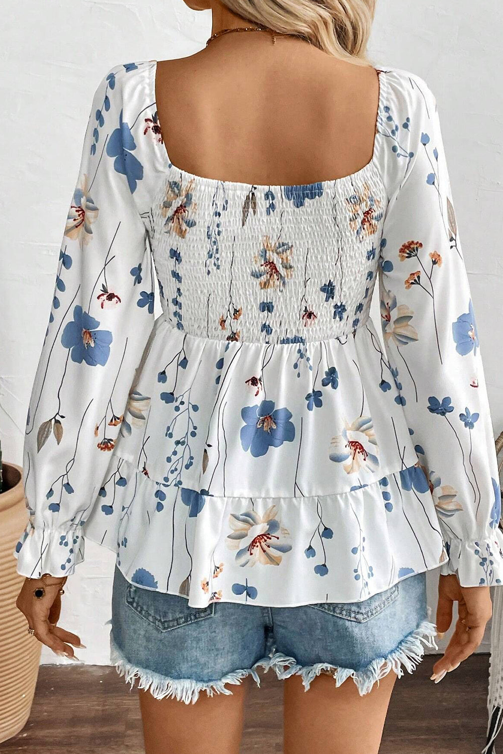 Floral Babydoll Blouse