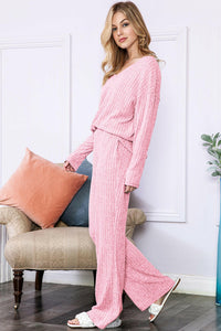 Ribbed Knit Loungewear Set