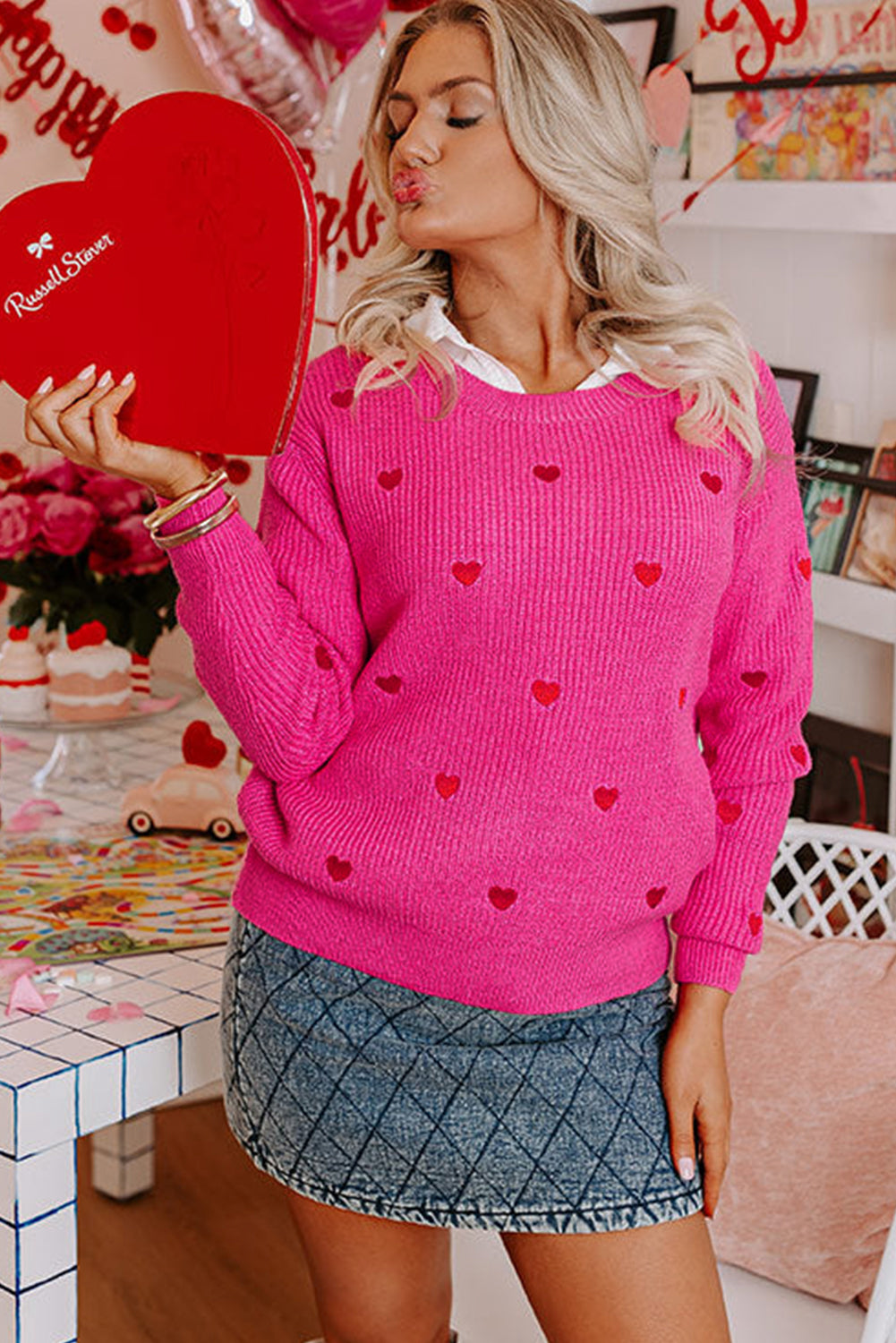 Cute Heart Sweater