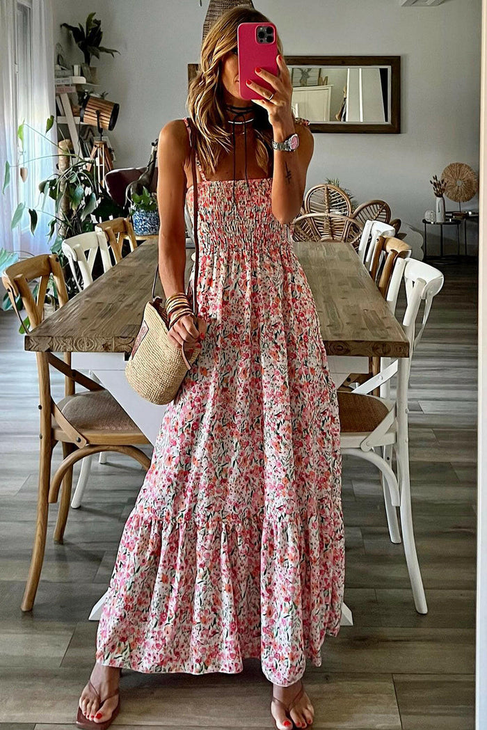 floral boho maxi dress