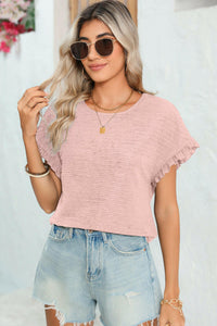 Stylish Short Sleeve Blouse