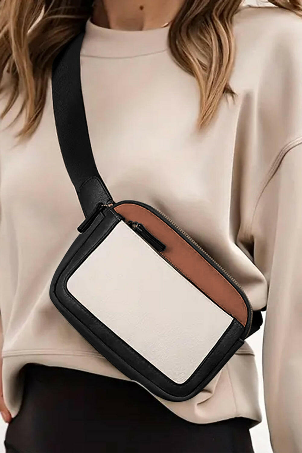 Color Block Crossbody Bag