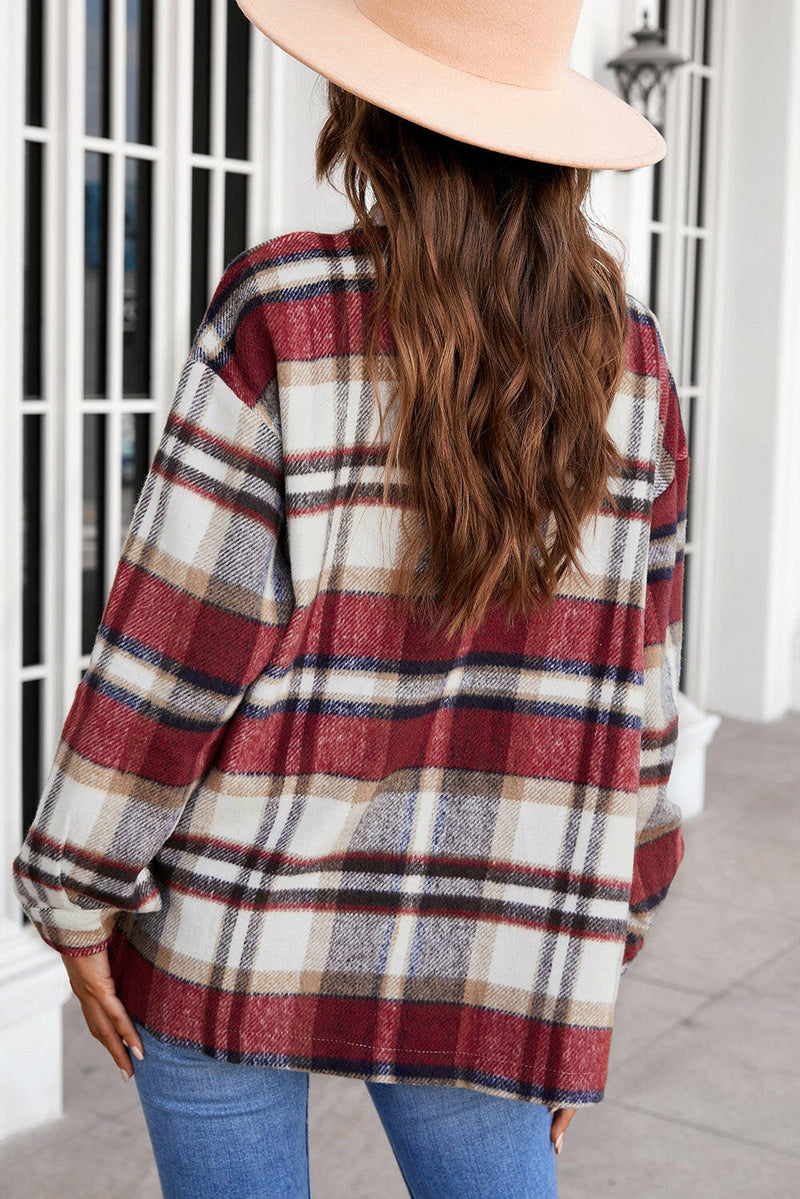 Plaid Button Flannel Shacket