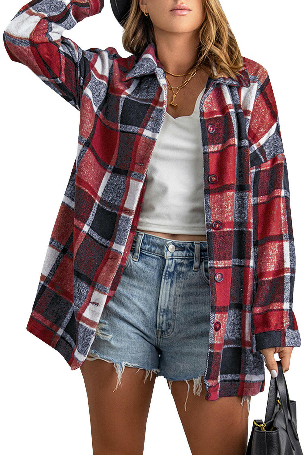 Autumn Plaid Flannel Shacket