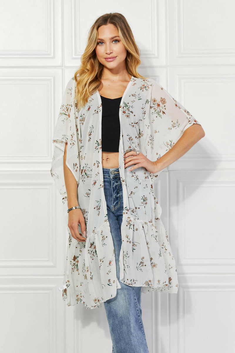 Floral Kimono Sheer Cardigan