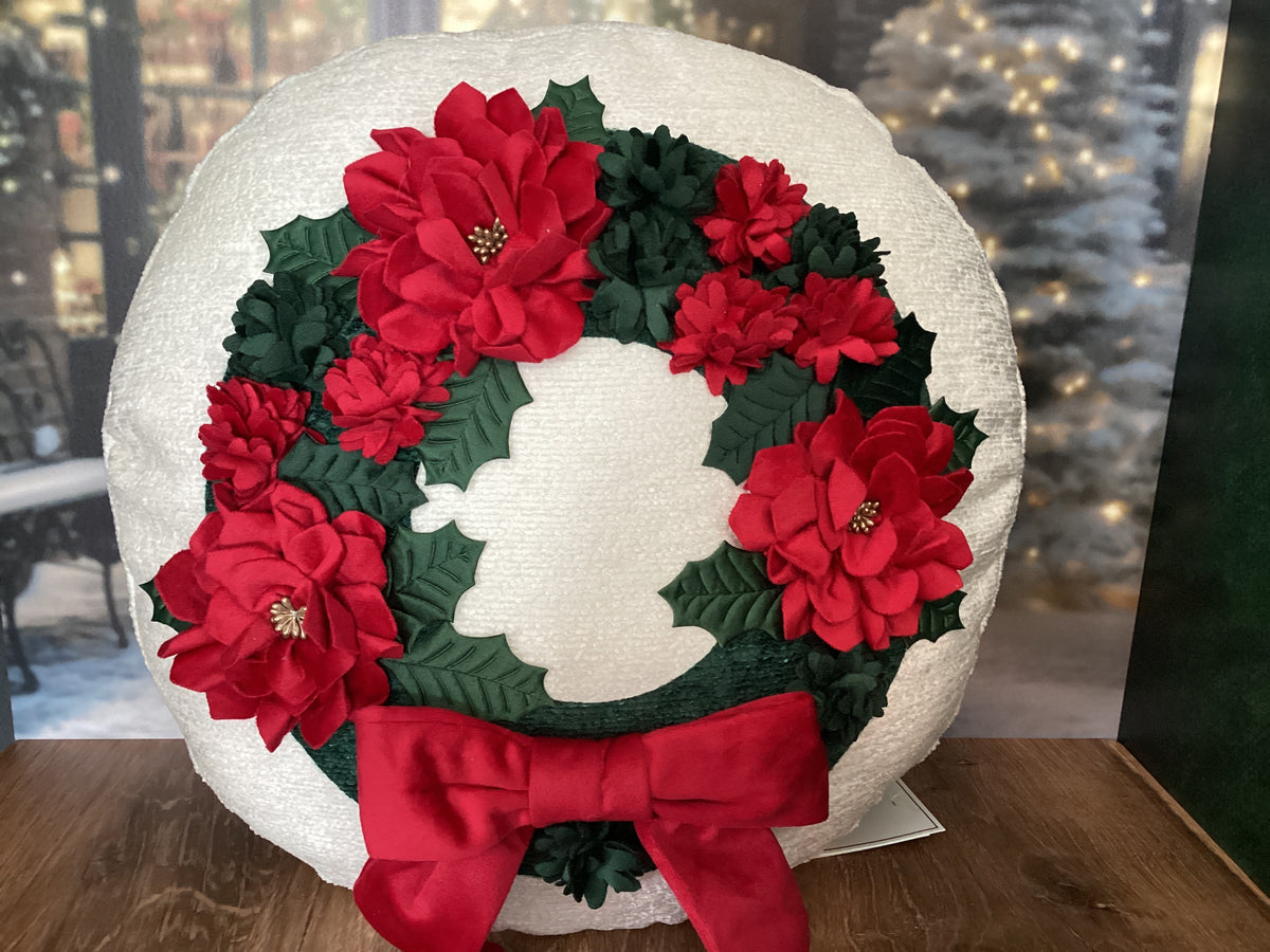 Poinsettia Pillow