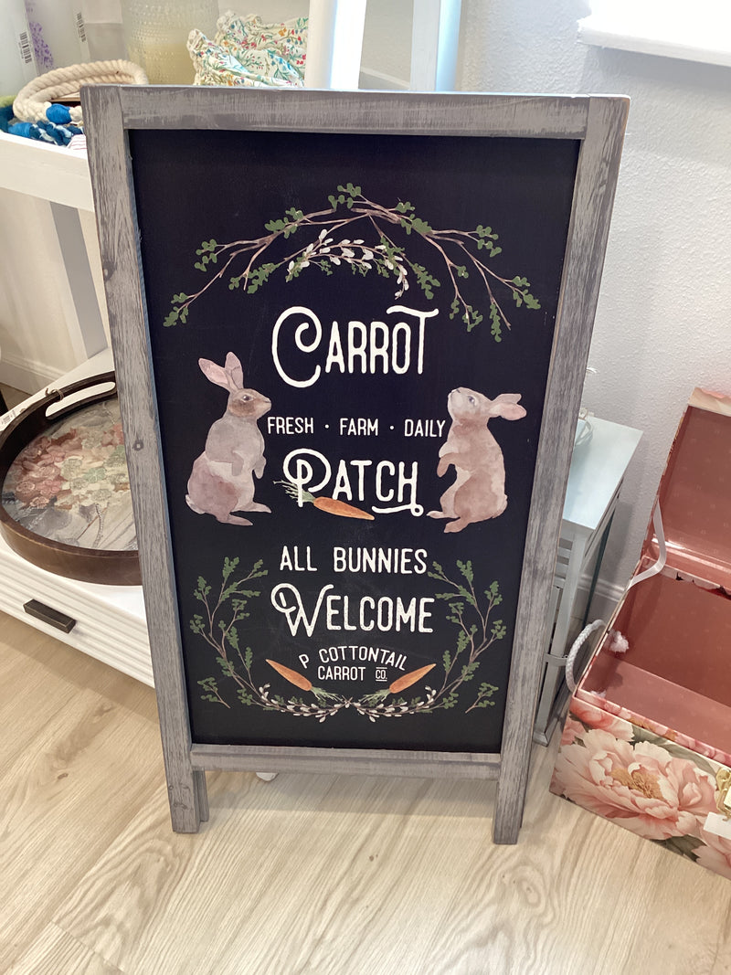 Carrot Easter Sign