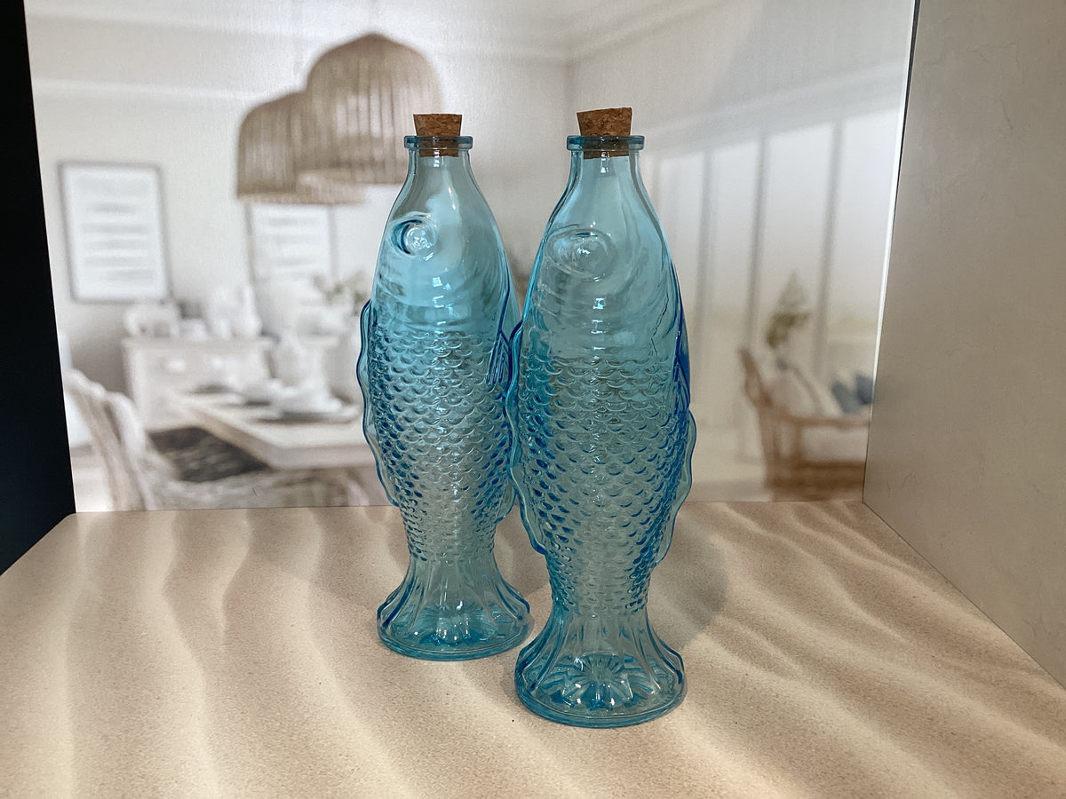 Glass Fish Bottle
