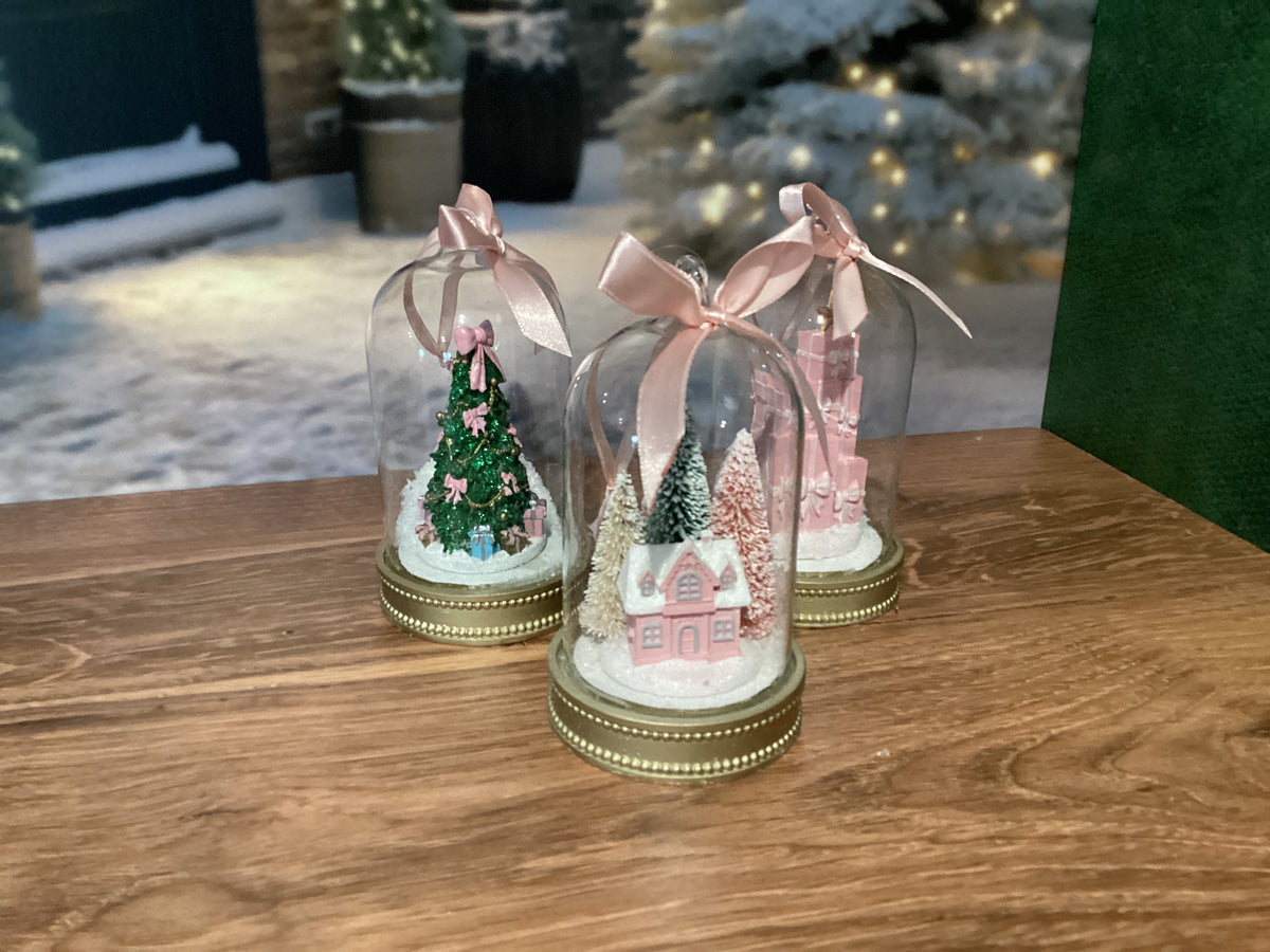 Pink Glass Ornament