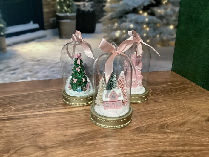 Pink Glass Ornament