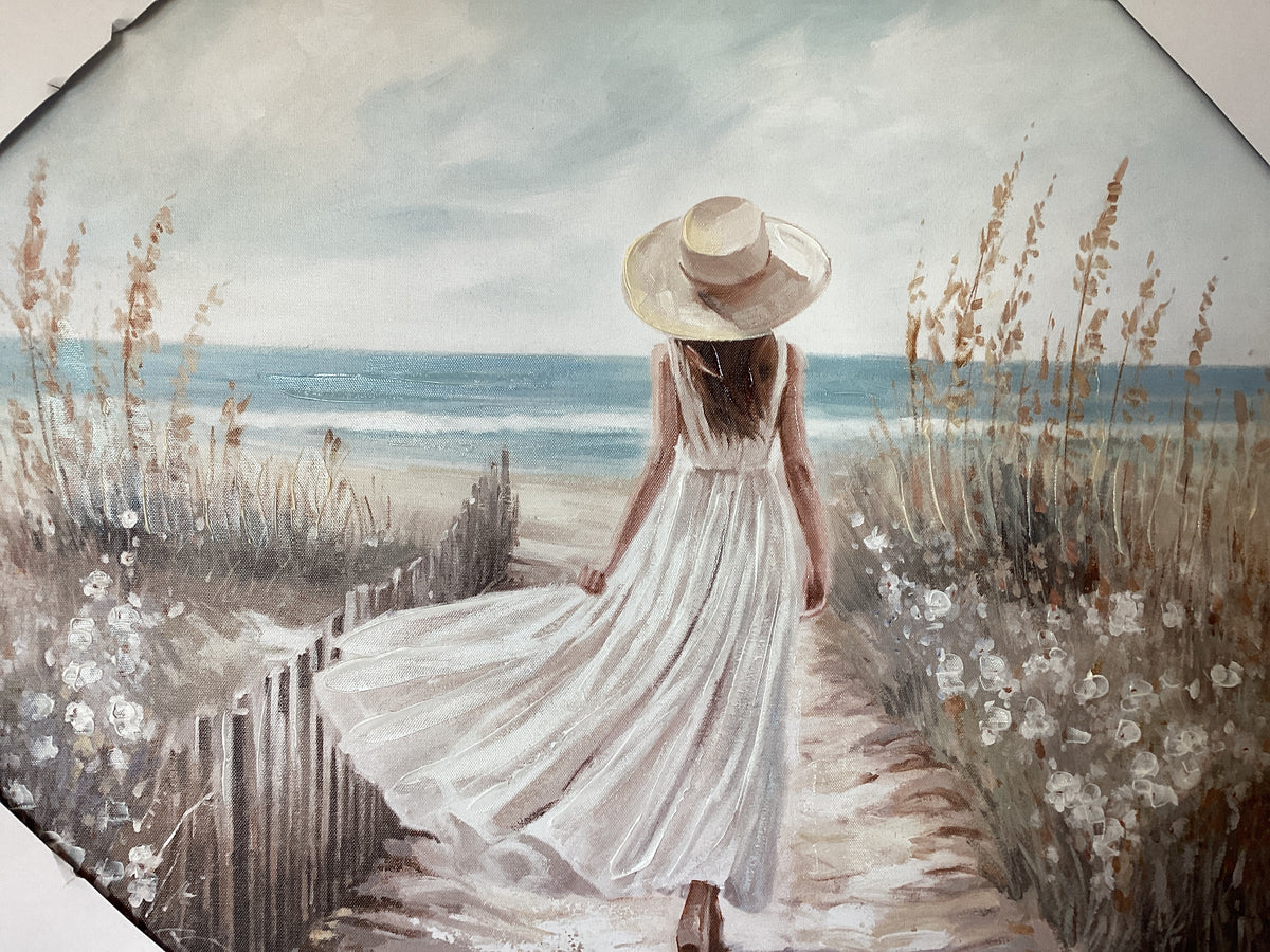 Girl On Beach Art