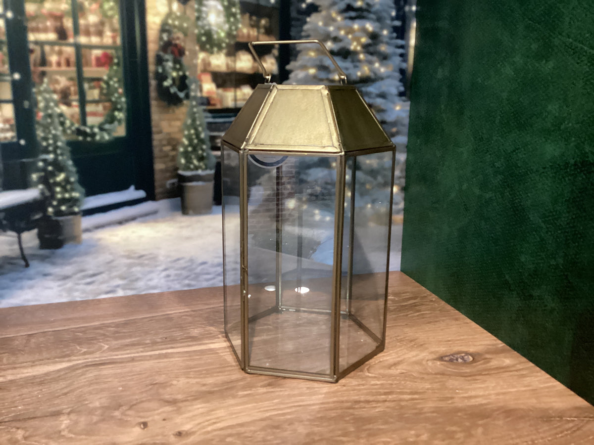 11.5” Gold Lantern