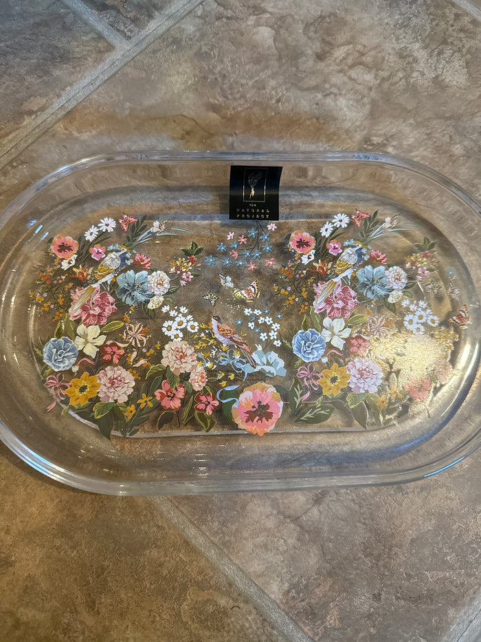 Floral Bird Tray