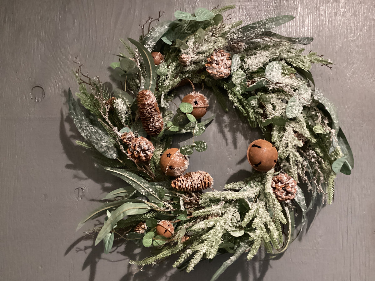 Pinecone Bells Wreath