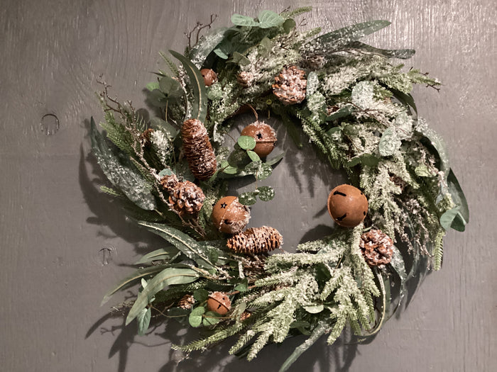 Pinecone Bells Wreath