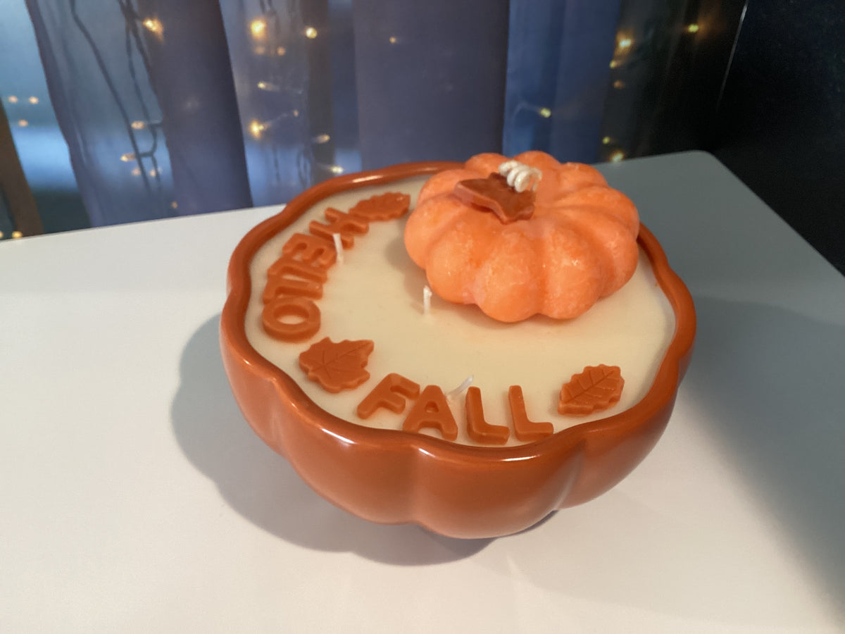 Hello Fall Candle
