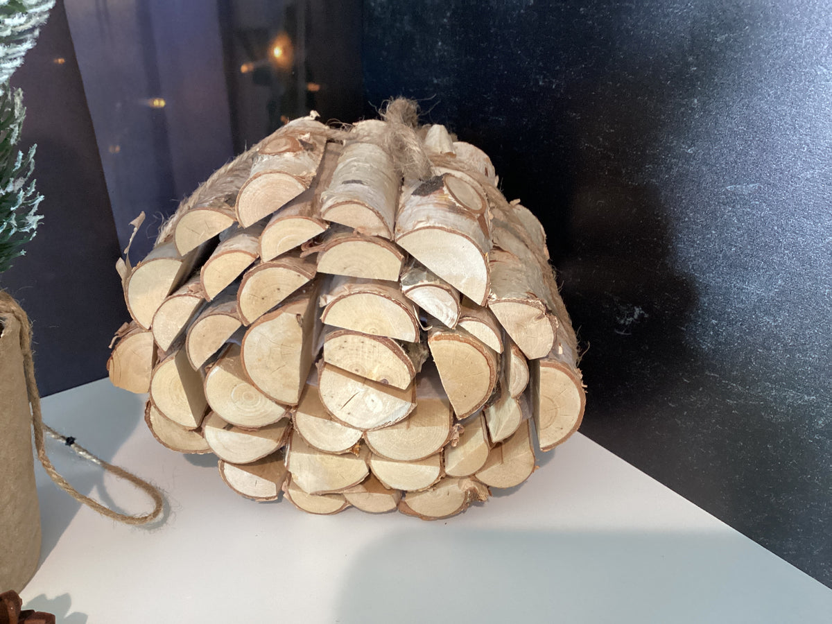 Birch Firewood Decor