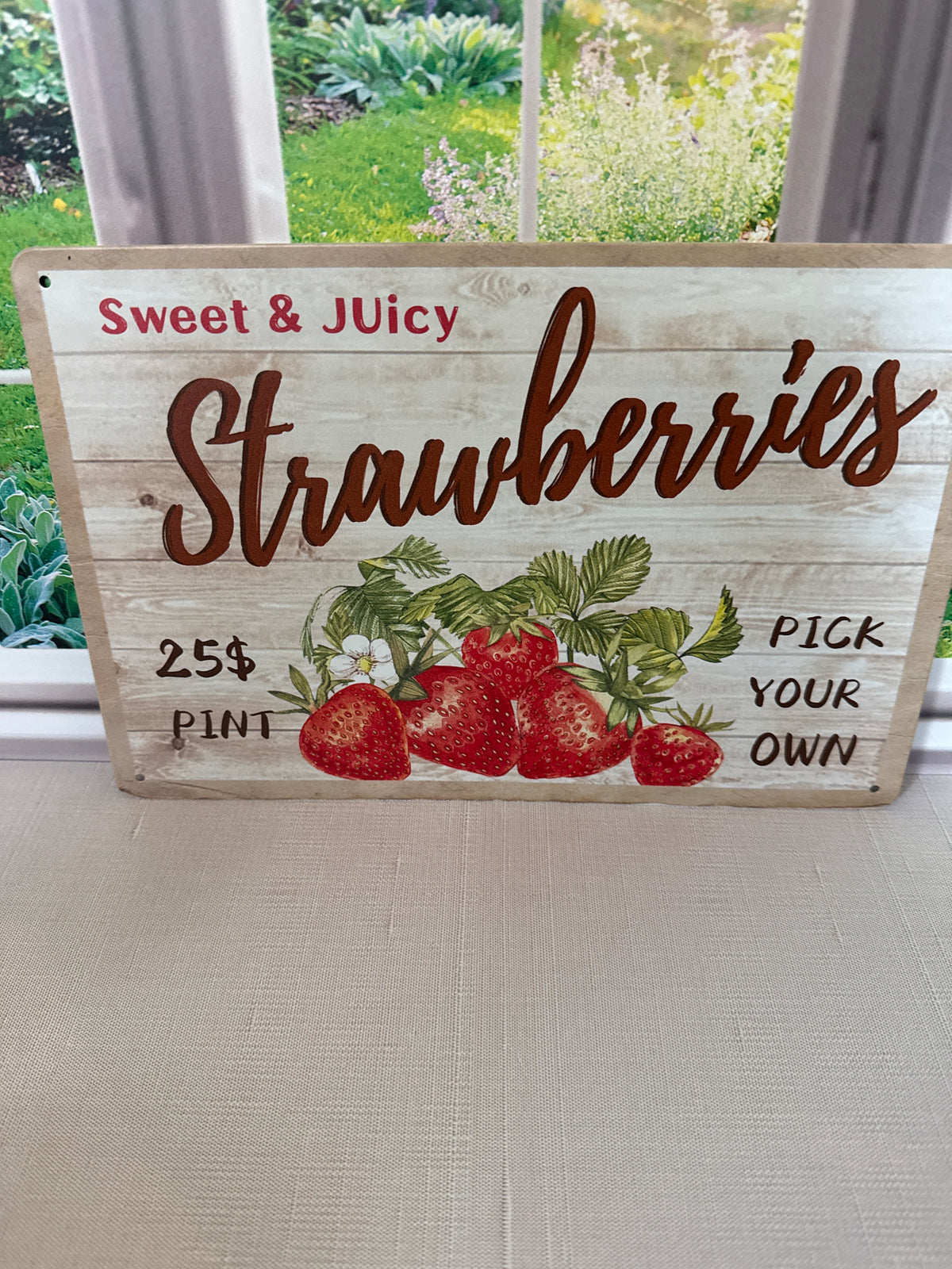 Strawberry Sign
