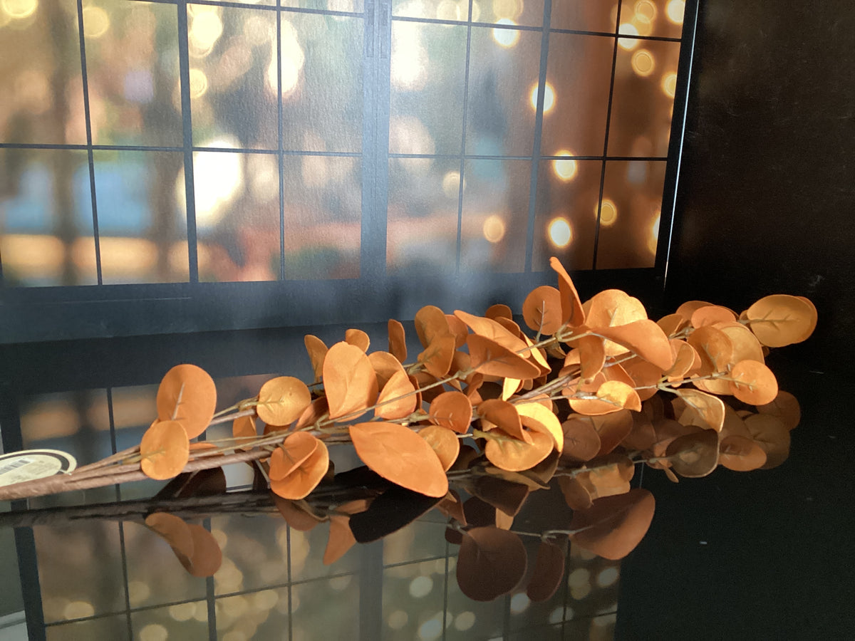 Orange Eucalyptus Twig Spray