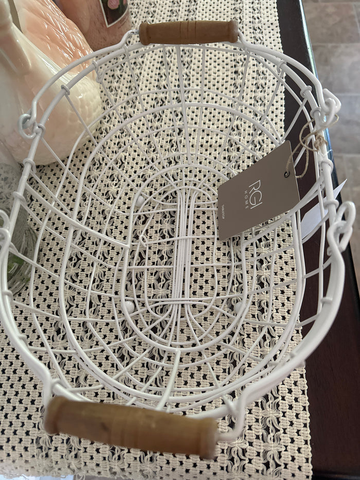 White Wire Basket