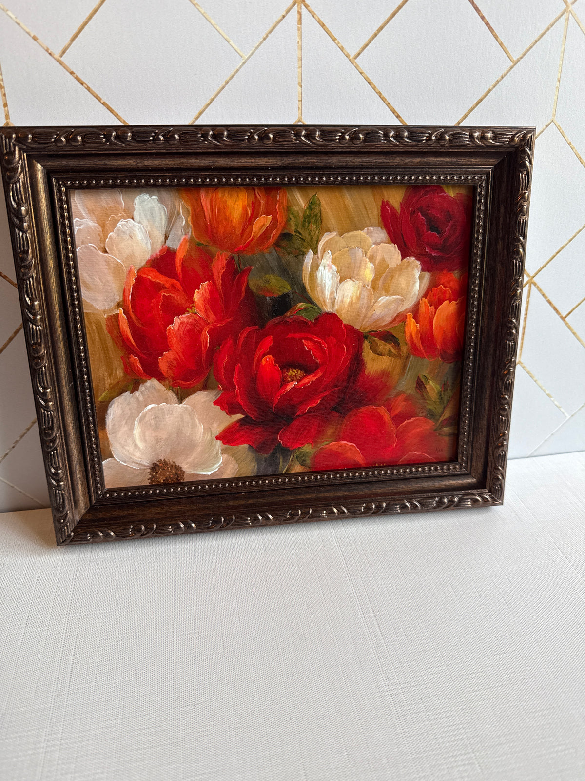 Red Floral Art