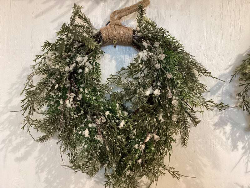 Snowy Cedar Wreath