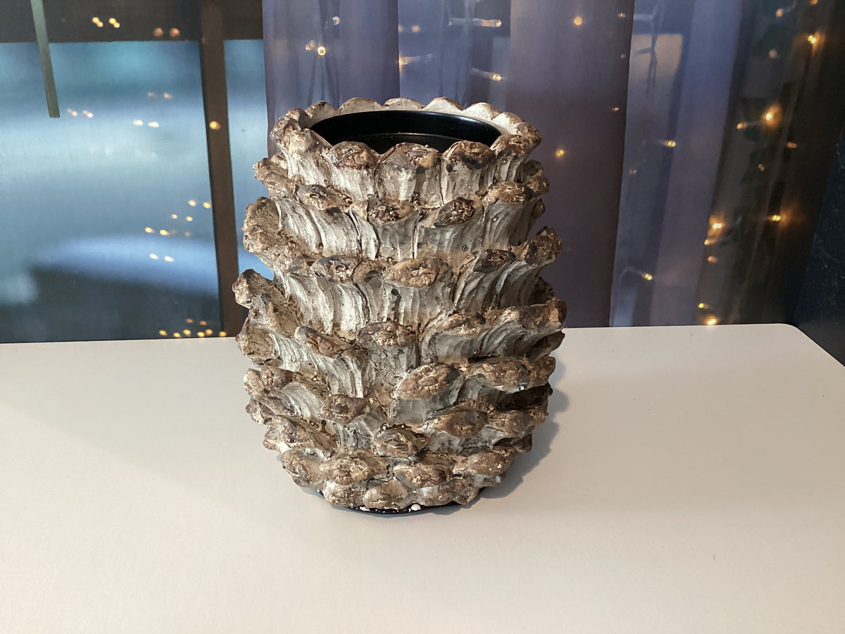 Pinecone Candle Holder
