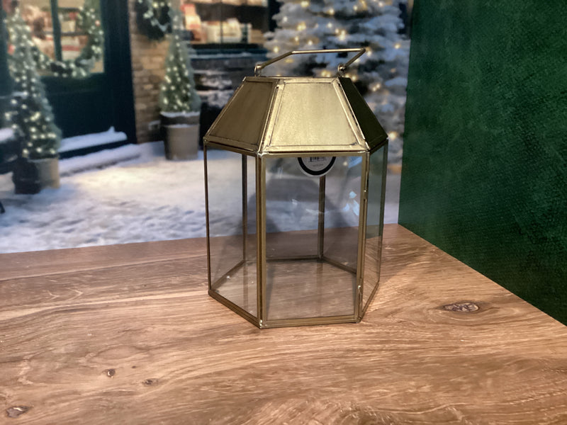 8.5” Gold Lantern