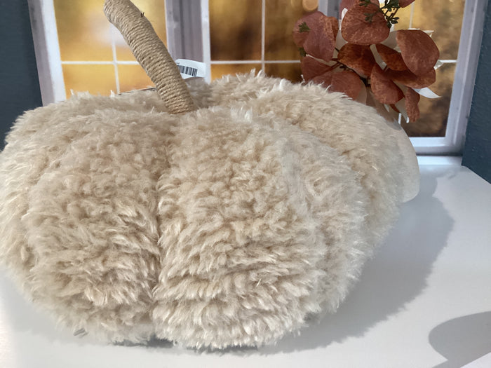 Fuzzy Pumpkin Decor