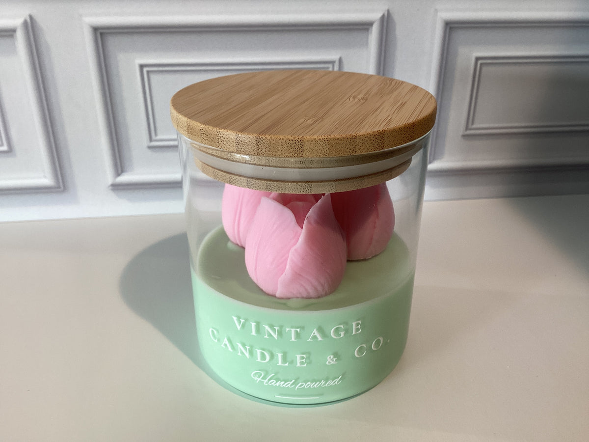 Tulips Candle