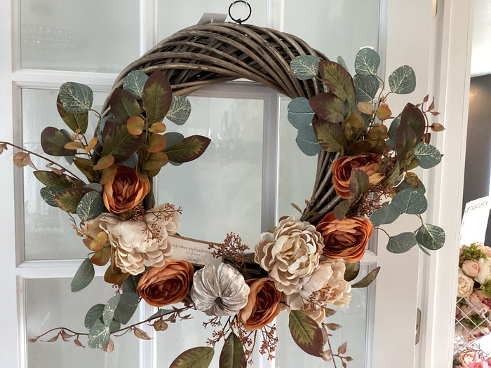 Pumpkin Floral Wreath