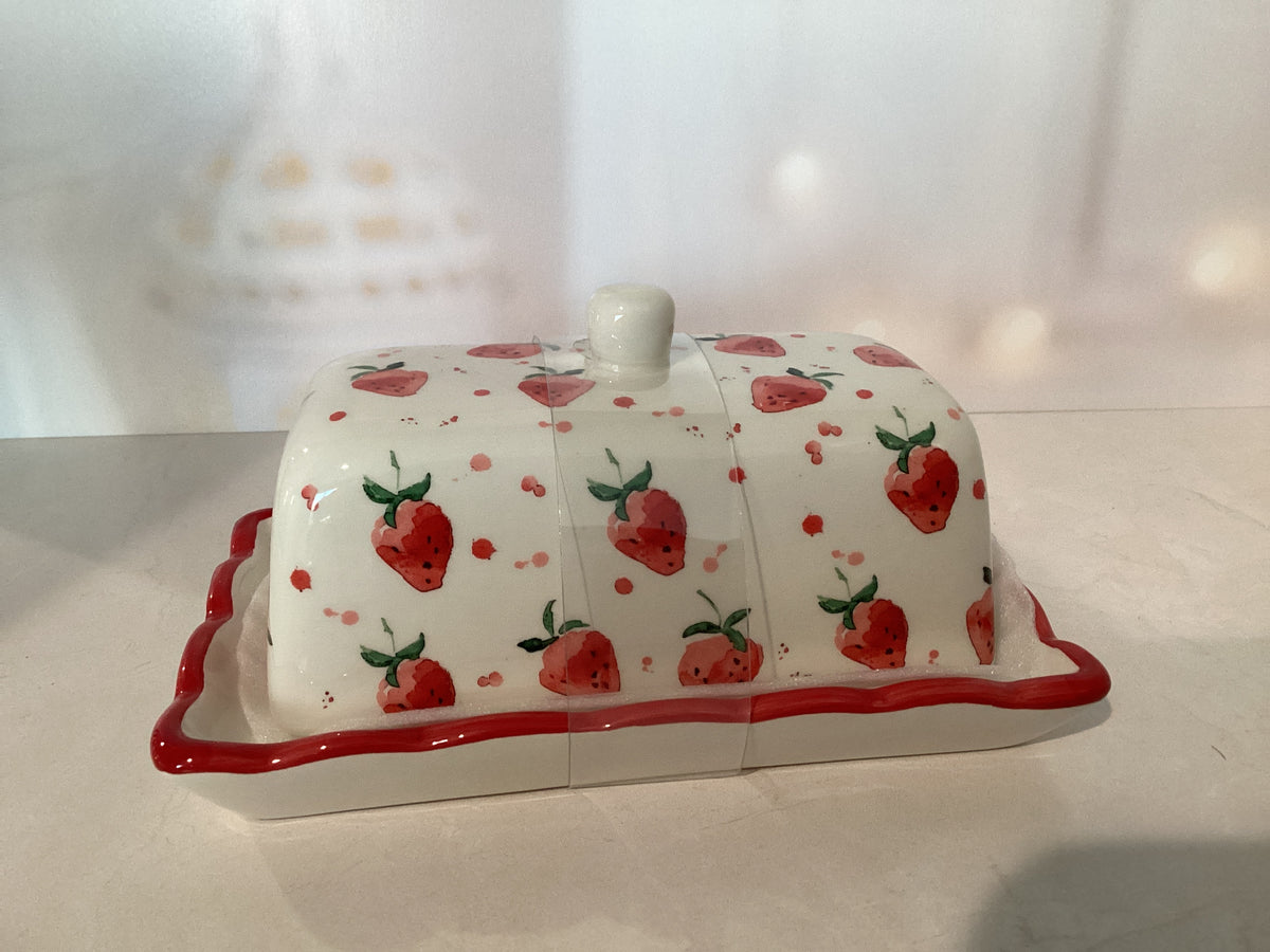 Strawberry Butter Dish
