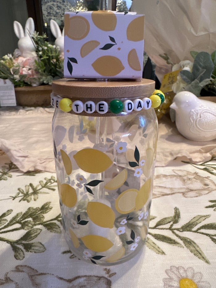 Lemon Drinking Glass