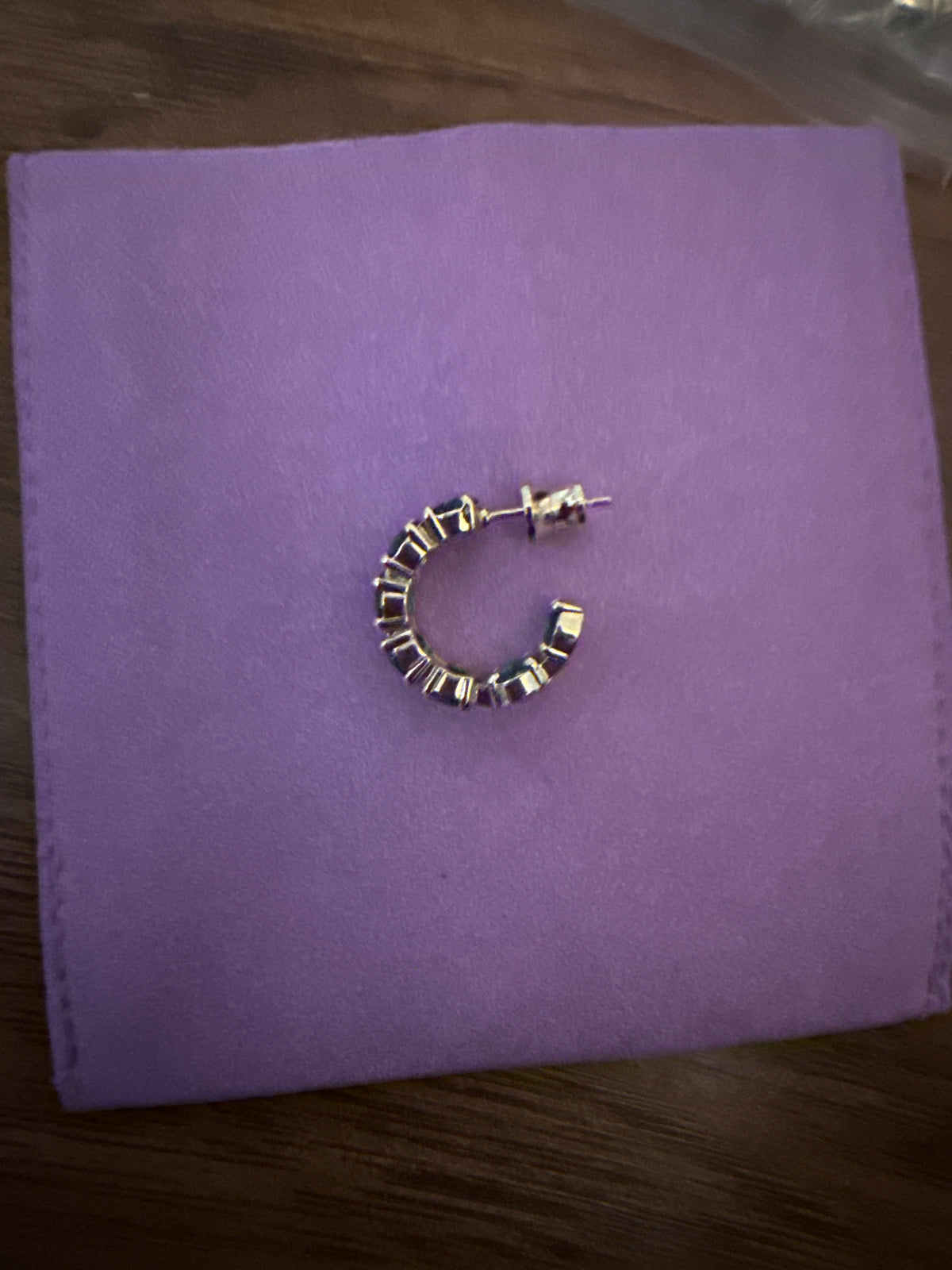 Green Hoop Earrings