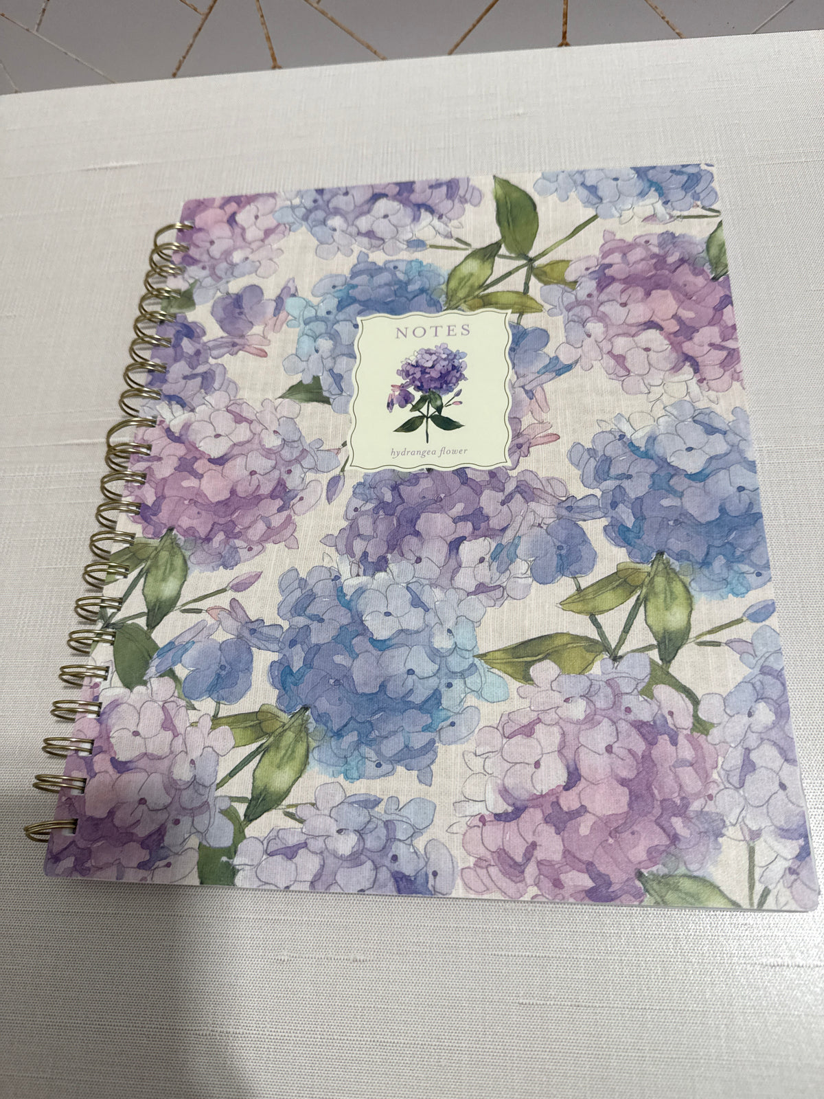 Hydrangea Notebook