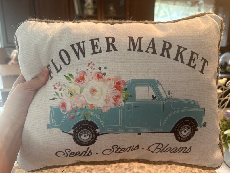 Flower Market Pillow