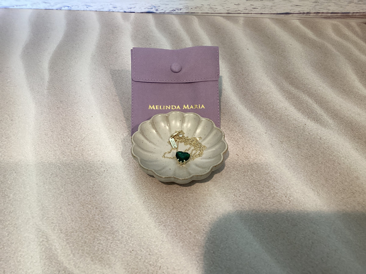 The Allison Emerald Heart Necklace