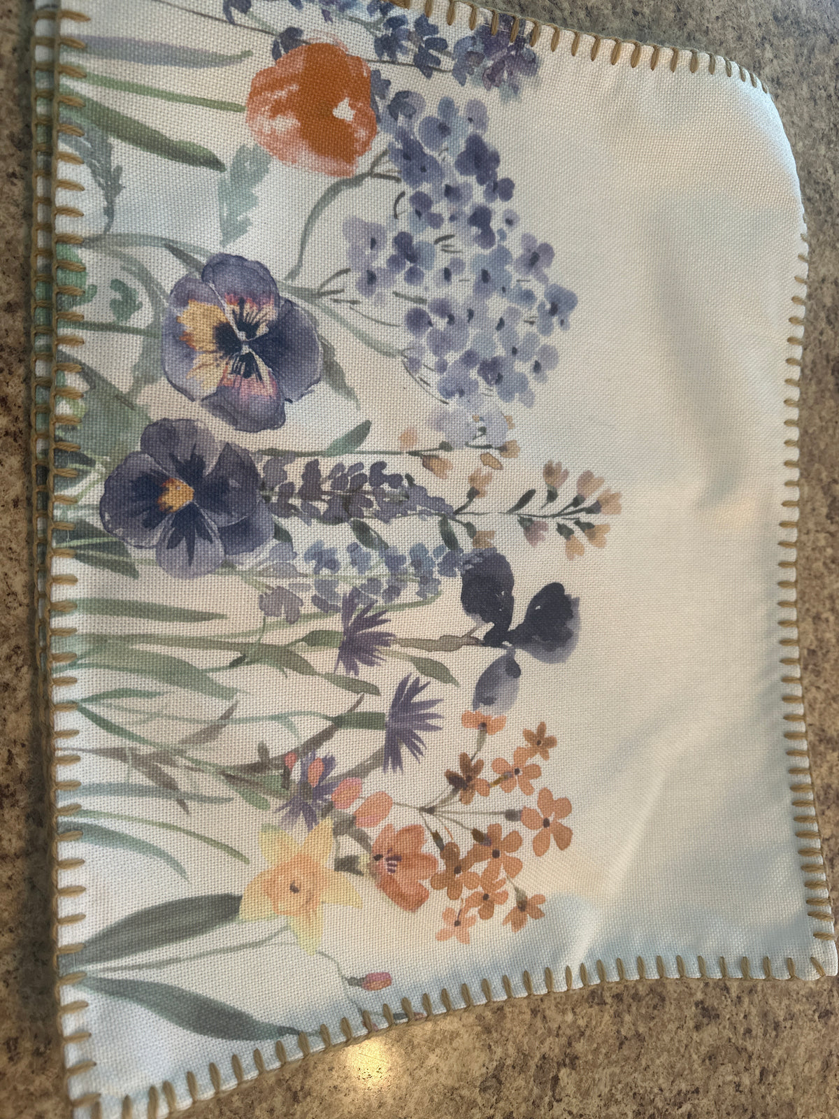 Floral placemat