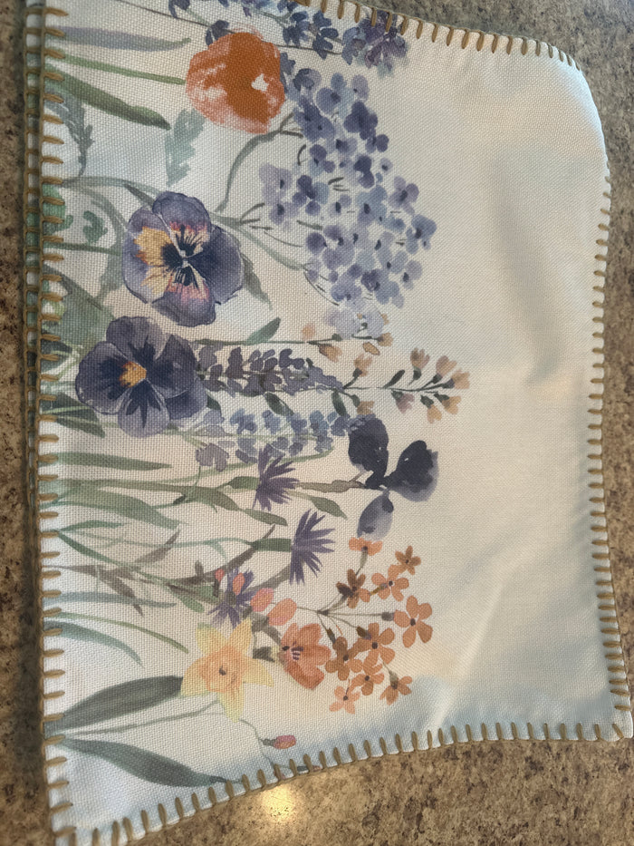 Floral placemat