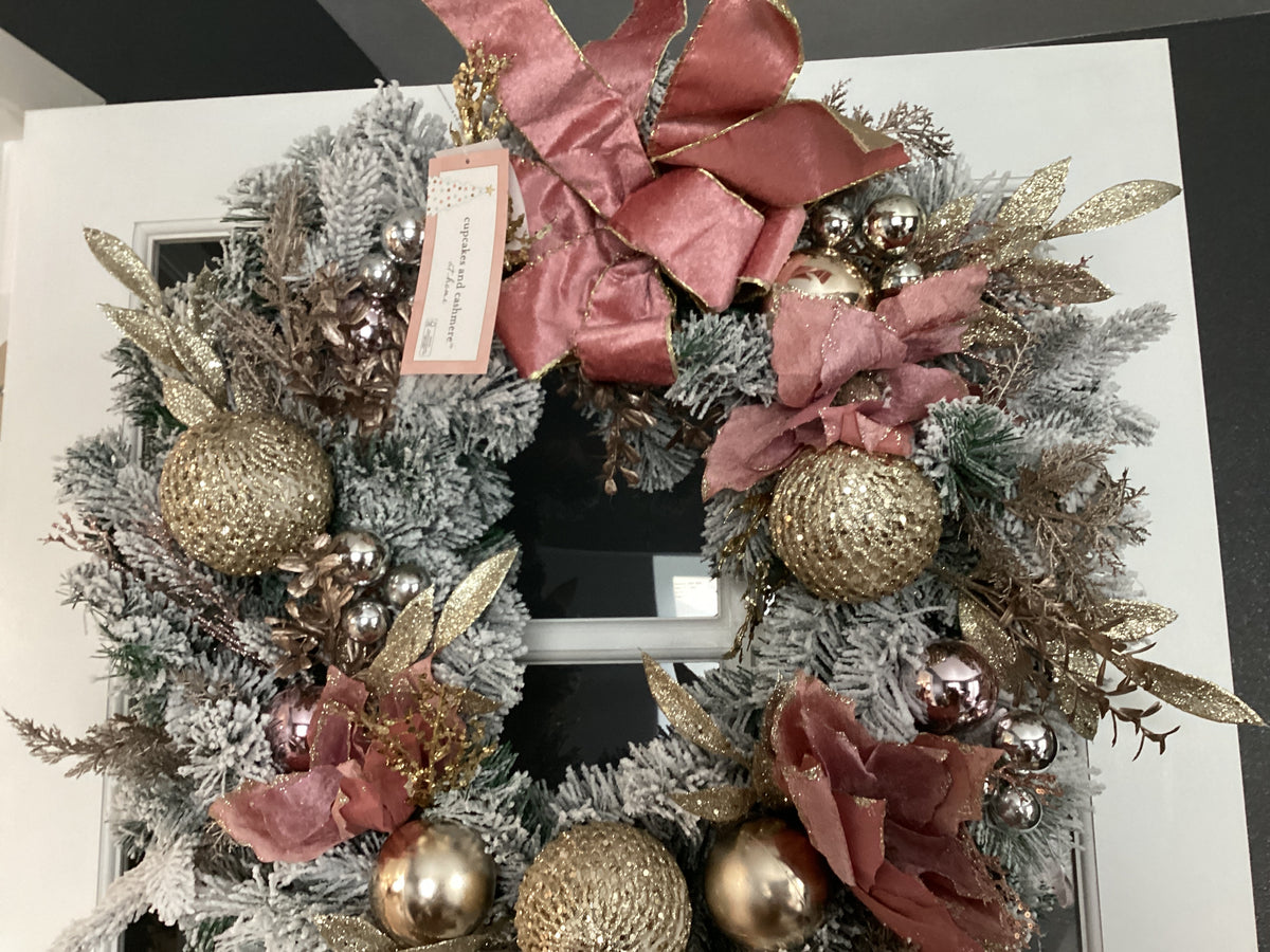 Pink Christmas Wreath